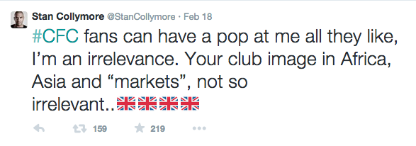 Stan Collymore twitter racism