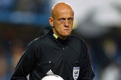 Italian legendary official Collina is the perfect man to keep the bald football players in check.